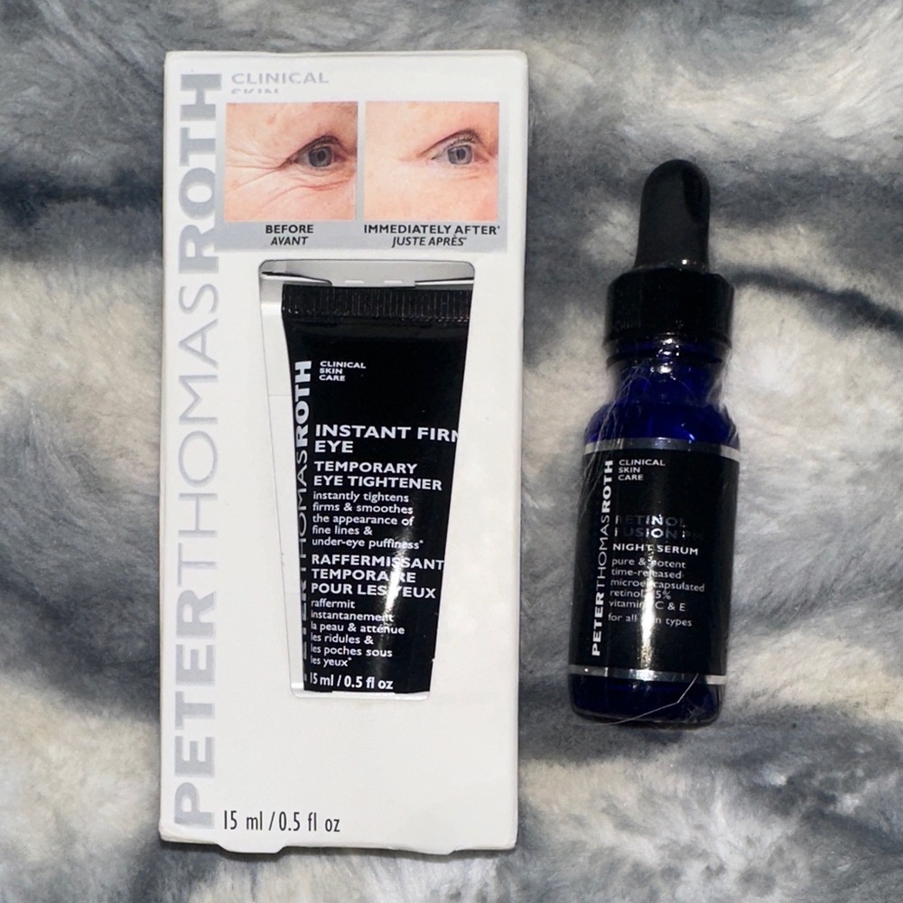 Peter Thomas Roth Instant Firm Eye and Retinol Fusion PM Set - NEW